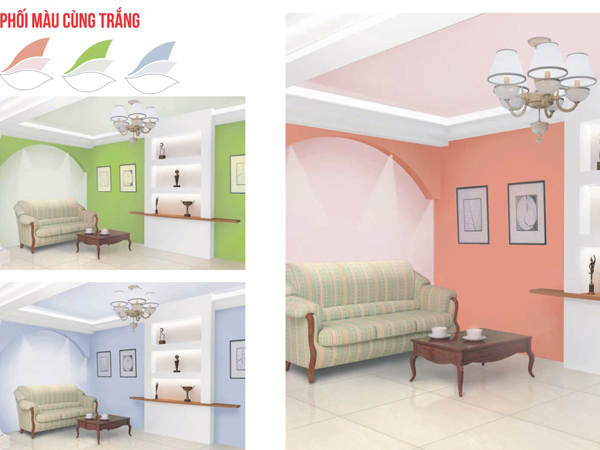 Phối màu cực đẹp cùng với Sơn Aqua Nano GreenHouse